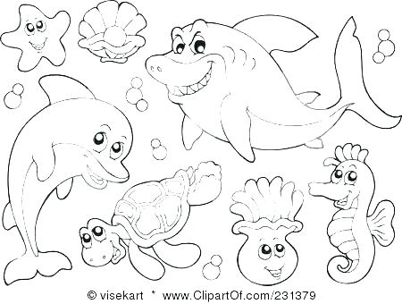 450x340 Ocean Coloring Pages Ocean Fish Coloring Pages Ocean Scene