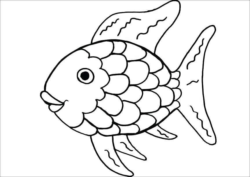 863x610 Coloring Fish Pages Fish Template To Color Fish Coloring Page