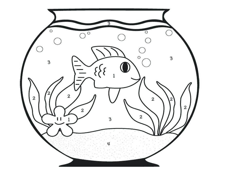962x701 Goldfish Bowl Colouring Page Kids Coloring Fish Bowl Coloring