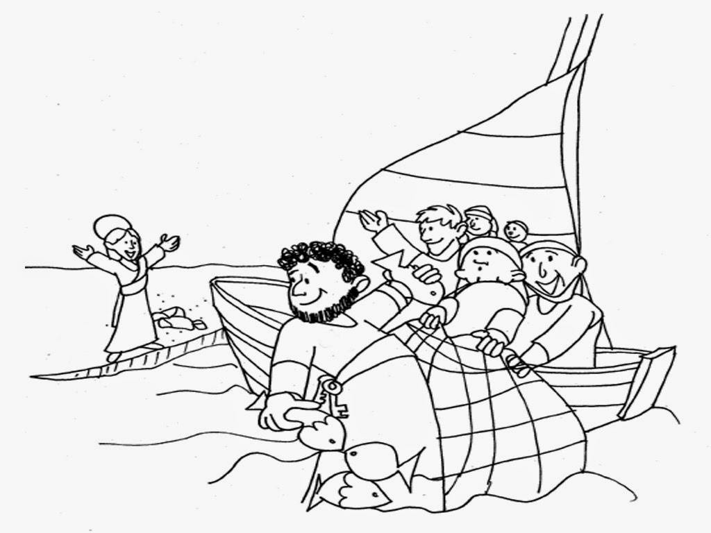 Fisherman Coloring Pages