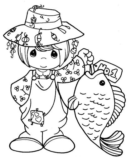 420x512 Fisherman Coloring Pages Pintar,