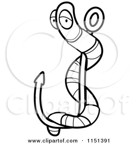 Fishing Hook Coloring Page