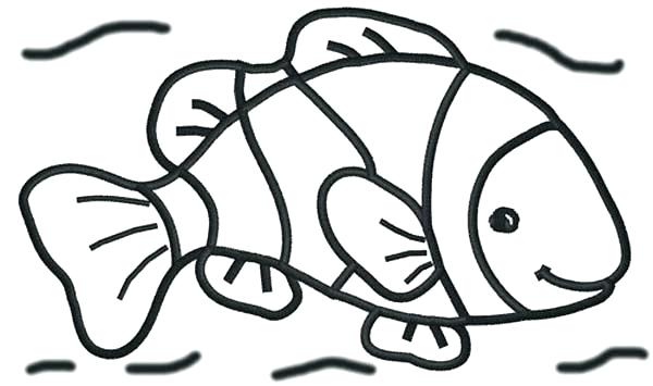 600x355 Fish Coloring Page C Rainbow Fish Coloring Page Template