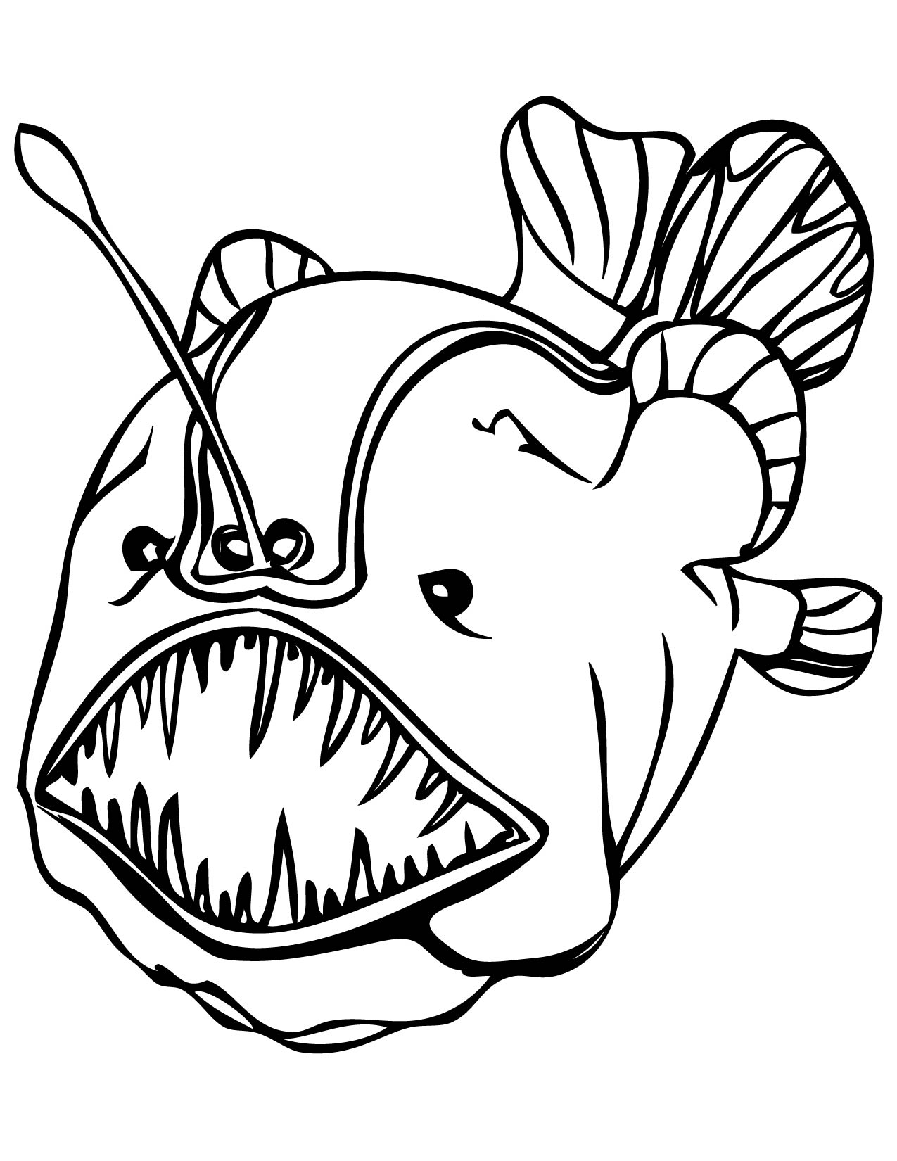 1275x1650 Revisited Fish Hooks Coloring Pages To Print S