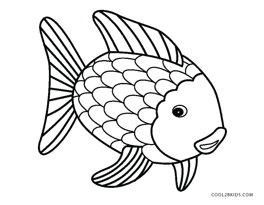 890x689 Coloring Pages Of Fish Fish Color Pages Rainbow Fish Coloring Page
