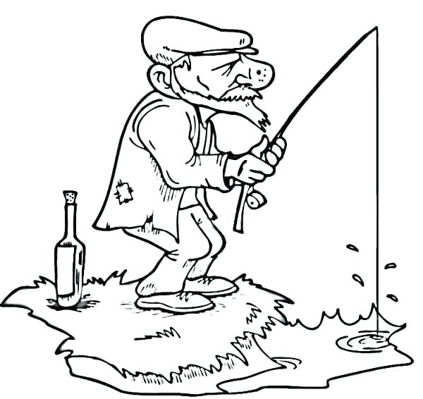 600x566 Fishing Coloring Pages Fishing Boat Coloring Pages Here Are