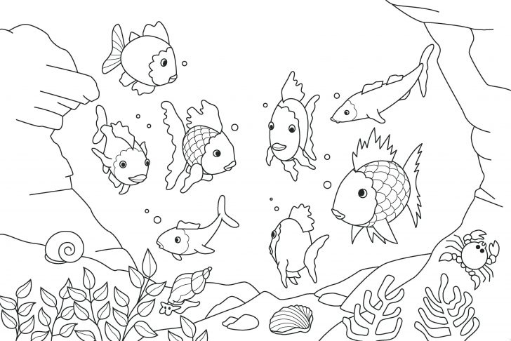 728x486 Coloring Pages ~ Coloring Pages Of Fish Fishing Lures Coloring