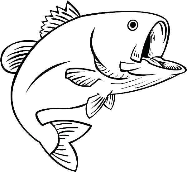 600x552 Fishing Coloring Pages