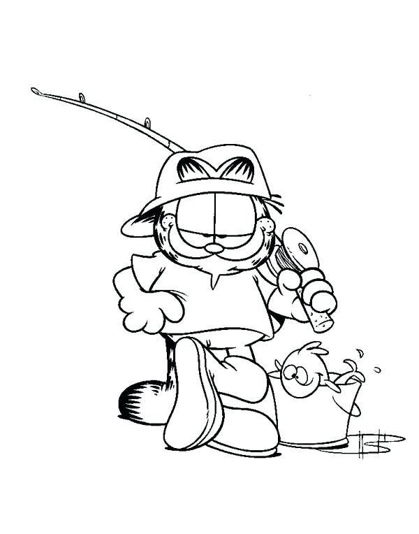 600x764 Fishing Pole Coloring Page Coloring Pages Fishing Rod Cool Fish