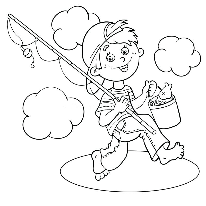 800x800 Fishing Pole Coloring Page Download Coloring Page Outline