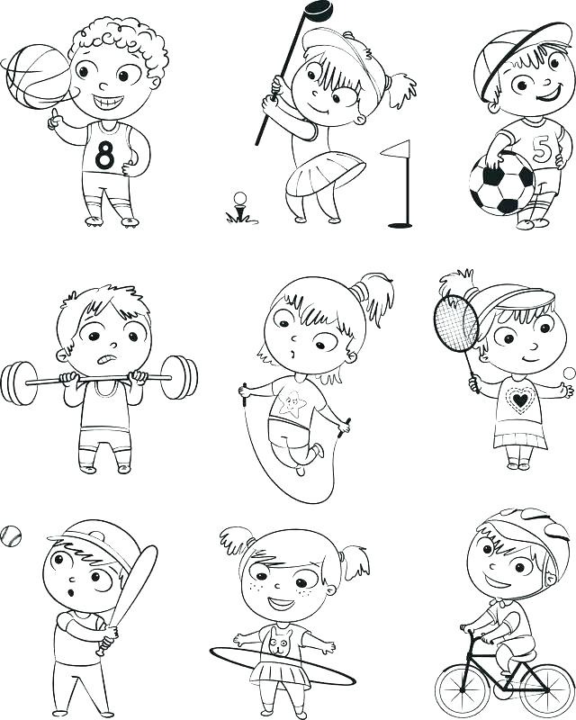 640x800 Sports Coloring Sheet Fitness Coloring Pages Fitness Coloring