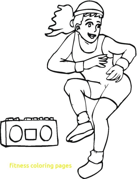 584x760 Fitness Coloring Pages