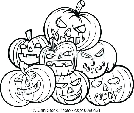 450x380 5 Little Pumpkins Colouring Page Kids Coloring Pumpkin Coloring