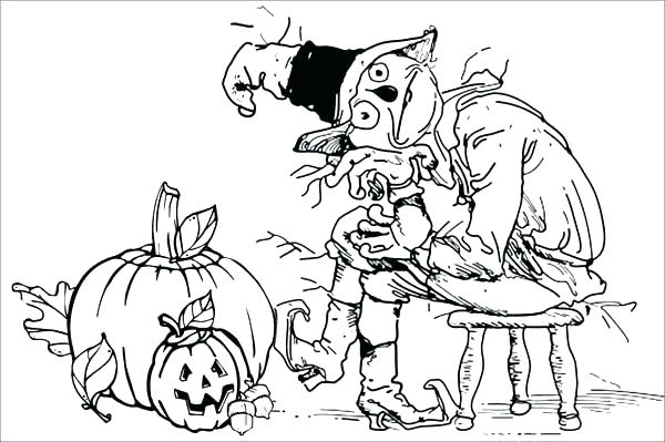 600x399 Coloring Pages 5 Little Pumpkins 5 Little Pumpkins Coloring Page