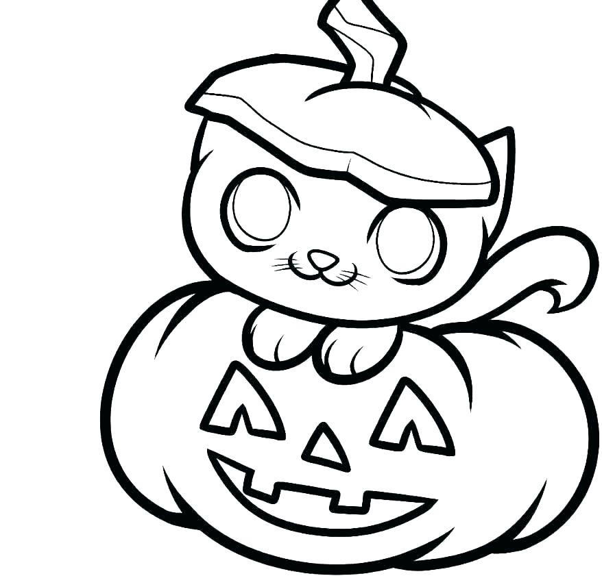 878x841 Coloring Page Of A Pumpkin