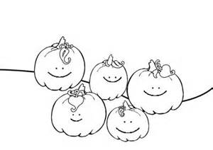 300x212 5 Little Pumpkins Coloring Page