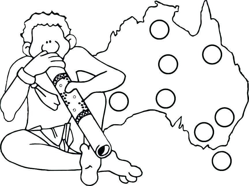 863x644 Australian Outback Coloring Pages Outback Colouring Pages Flag