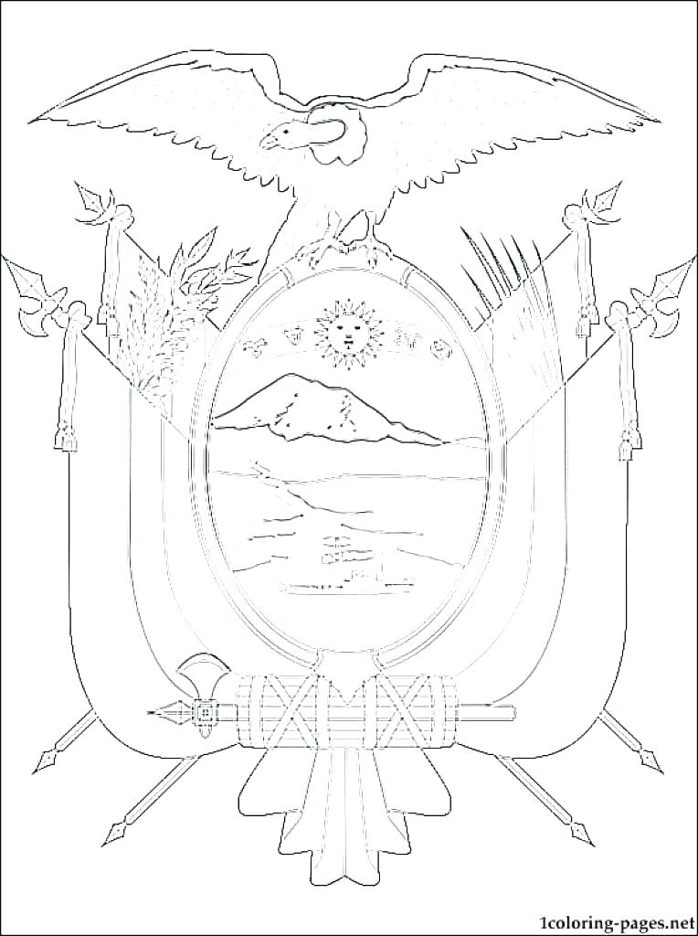 764x1024 Ecuador Flag Coloring Page Coloring Pages For Kids Ecuador Flag