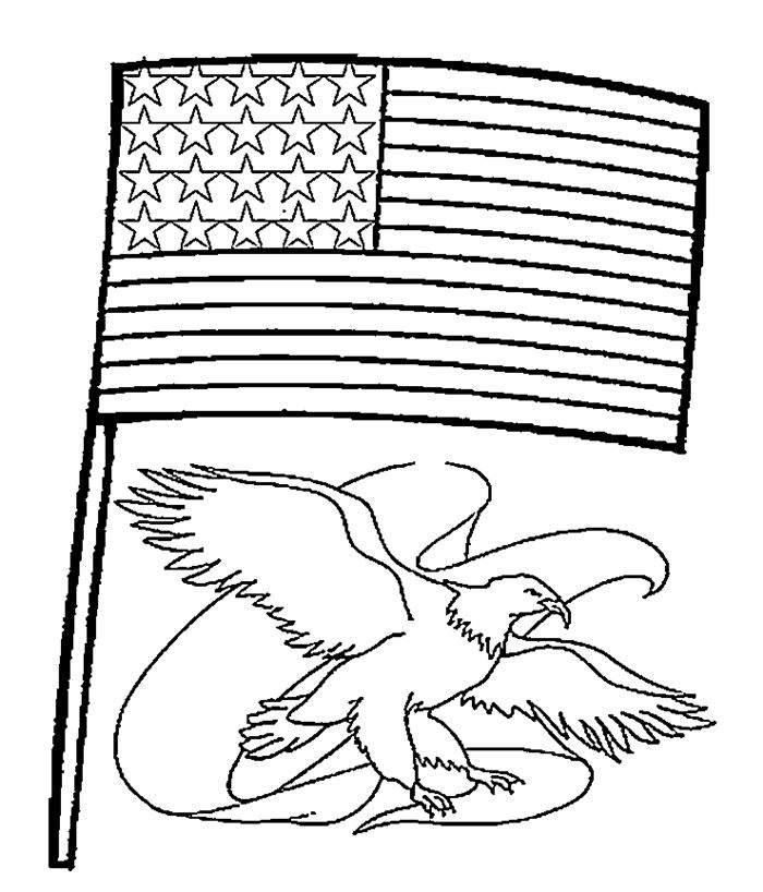700x818 Flag Day Coloring Pages