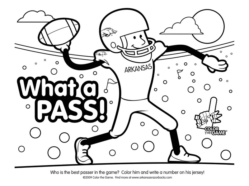 800x600 Football Coloring Pages Printable