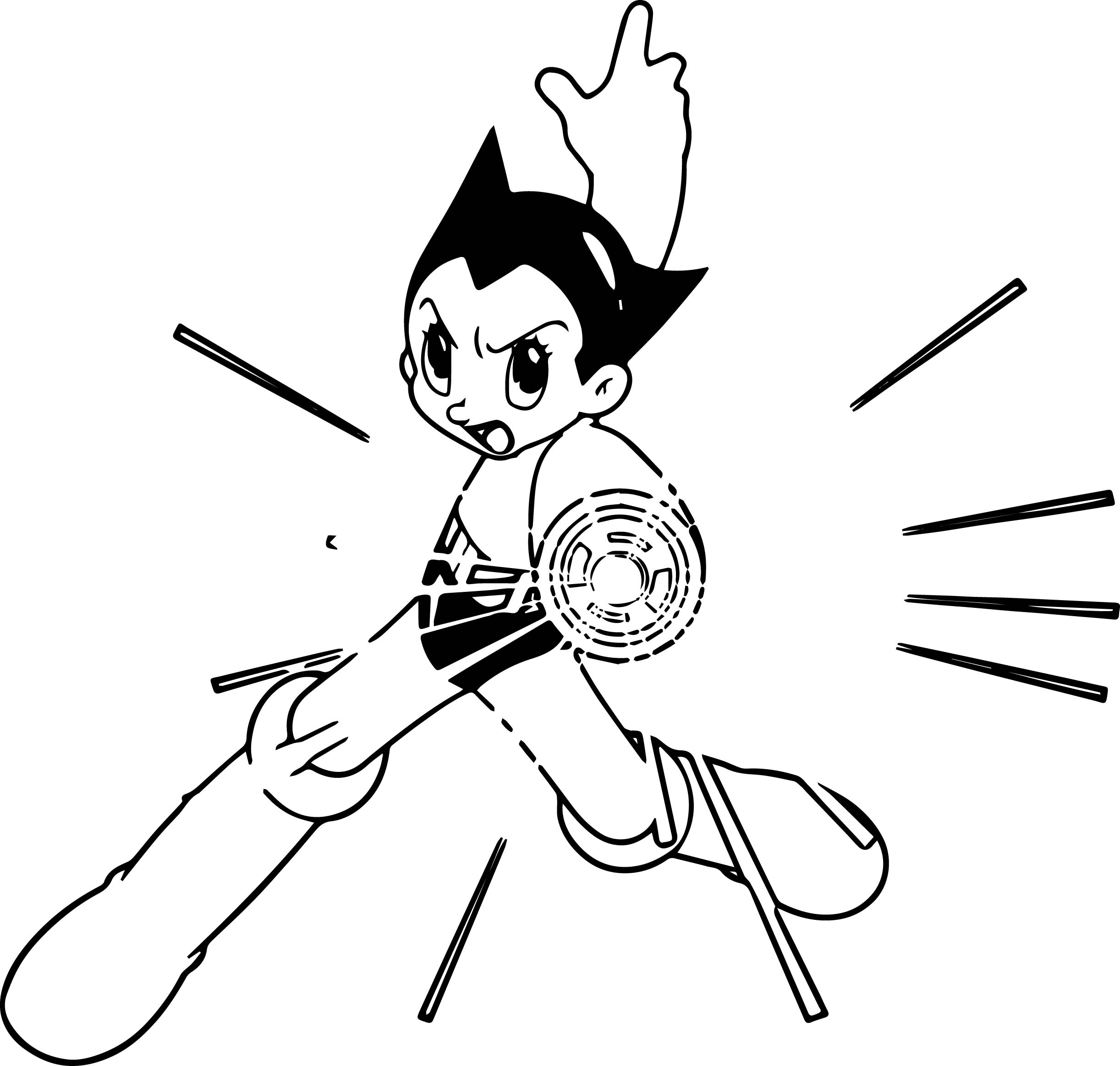 2444x2327 Astro Boy Fire Coloring Page Wecoloringpage