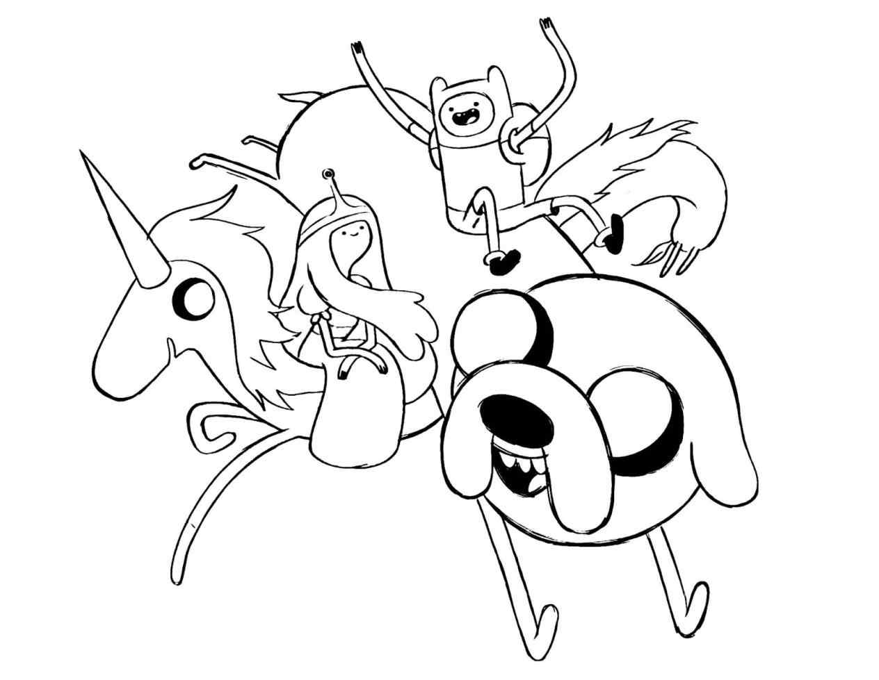 1264x979 Adventure Time Coloring Pages Flame Princess