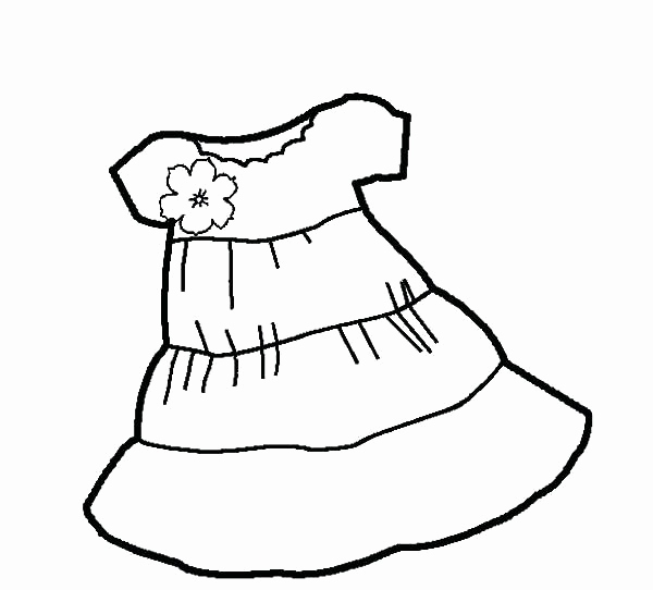 600x542 Coloring Page Of A Dress Stock Flamenco Dancer Coloring Page Dress