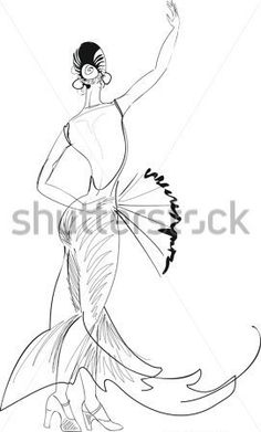 236x391 Flamenco Dancer Coloring Coloring Pages Happy Feria De Sevilla