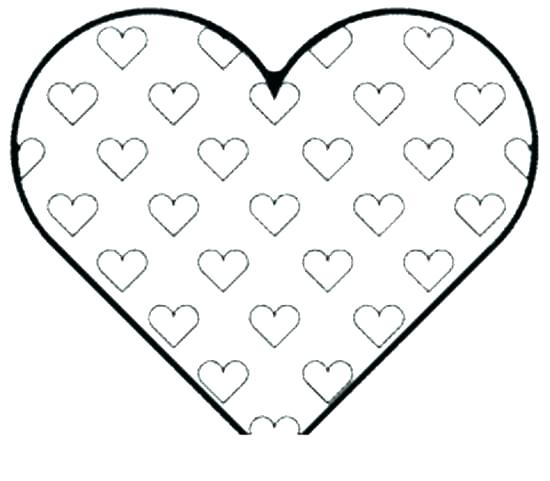 550x481 Coloring Pages Of A Heart Simple Heart Coloring Pages Heart