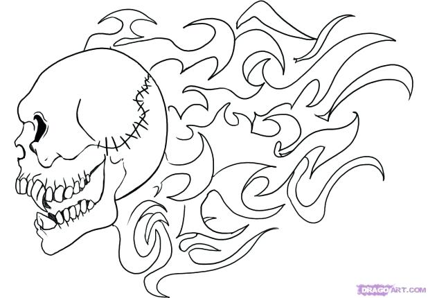 618x430 Flames Coloring Pages