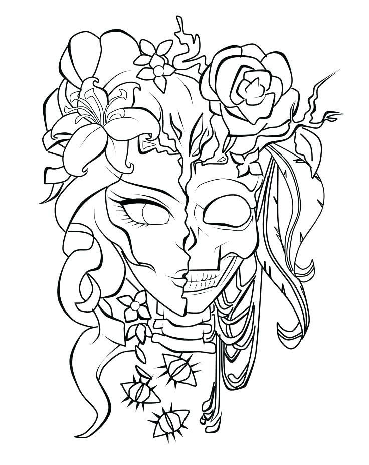 736x927 Skull Color Pages Pics Of Flaming Skulls Coloring Pages Graffiti