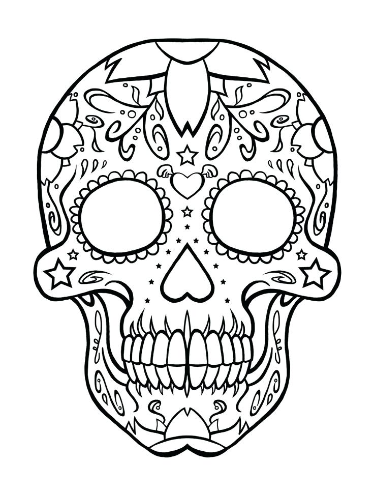 736x969 Skulls Coloring Pages Remarkable Sugar Skulls Coloring Pages