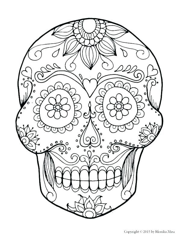 618x800 Coloring Pages Of Skulls With Flames Flaming Skull Coloring Page