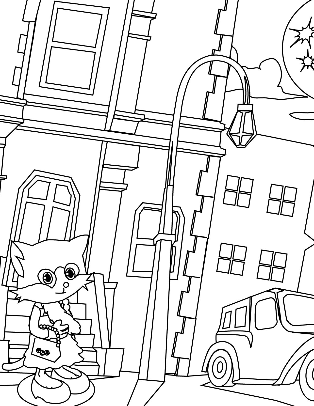 1275x1650 20's Flapper Coloring Page