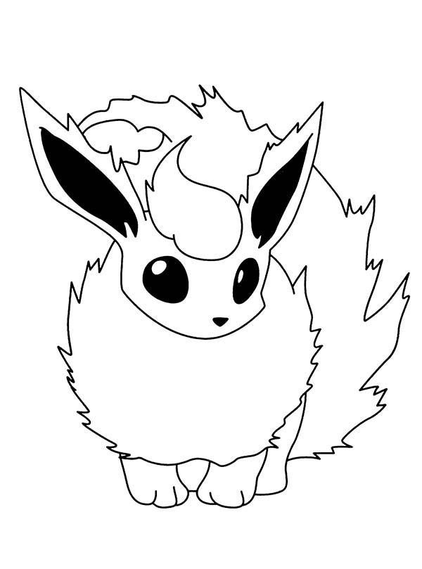 600x809 Pokemon, Fire Pokemon Flareon Coloring Pages Fire Pokemon