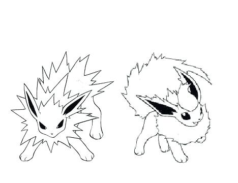 468x360 Flareon Eevee Pokemon Evolutions Coloring Pages Printable Flareon