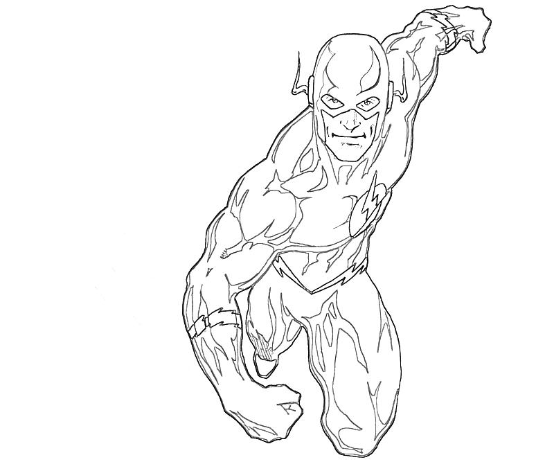 800x667 Flash Is Running Free Coloring Page Kids, Superheros Coloring Pages