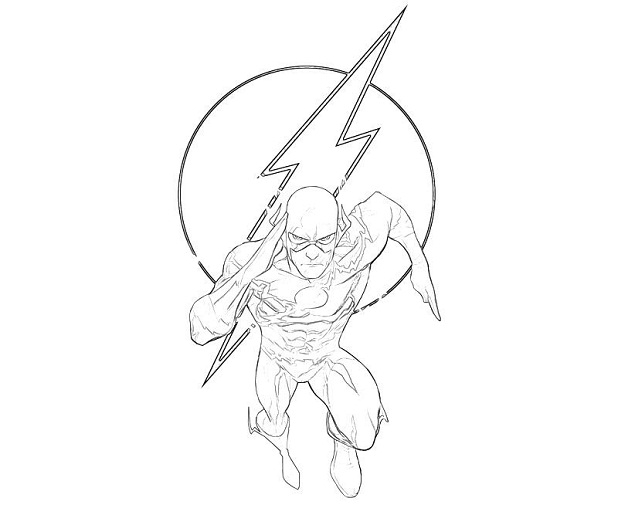 618x515 The Flash Coloring Page Get Bubbles