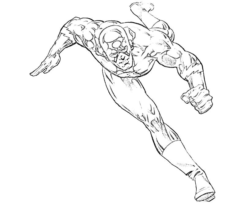 Flash Coloring Pages Printable