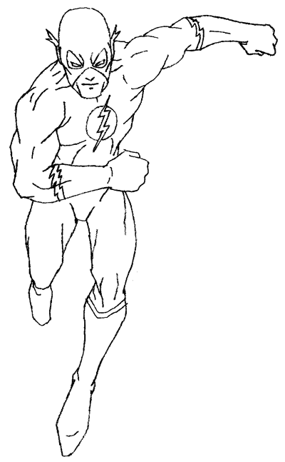 400x647 Flash Coloring Pages For Kids