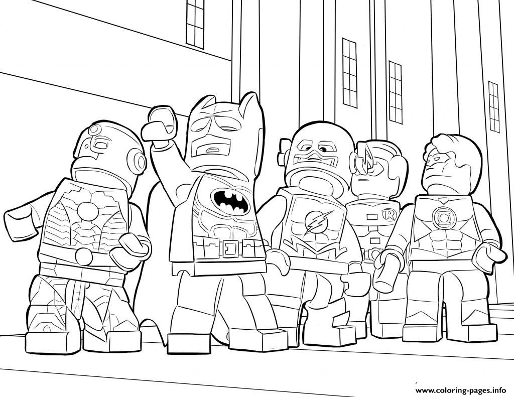 1024x791 Lego Batman Ironman Flash Coloring Pages Printable