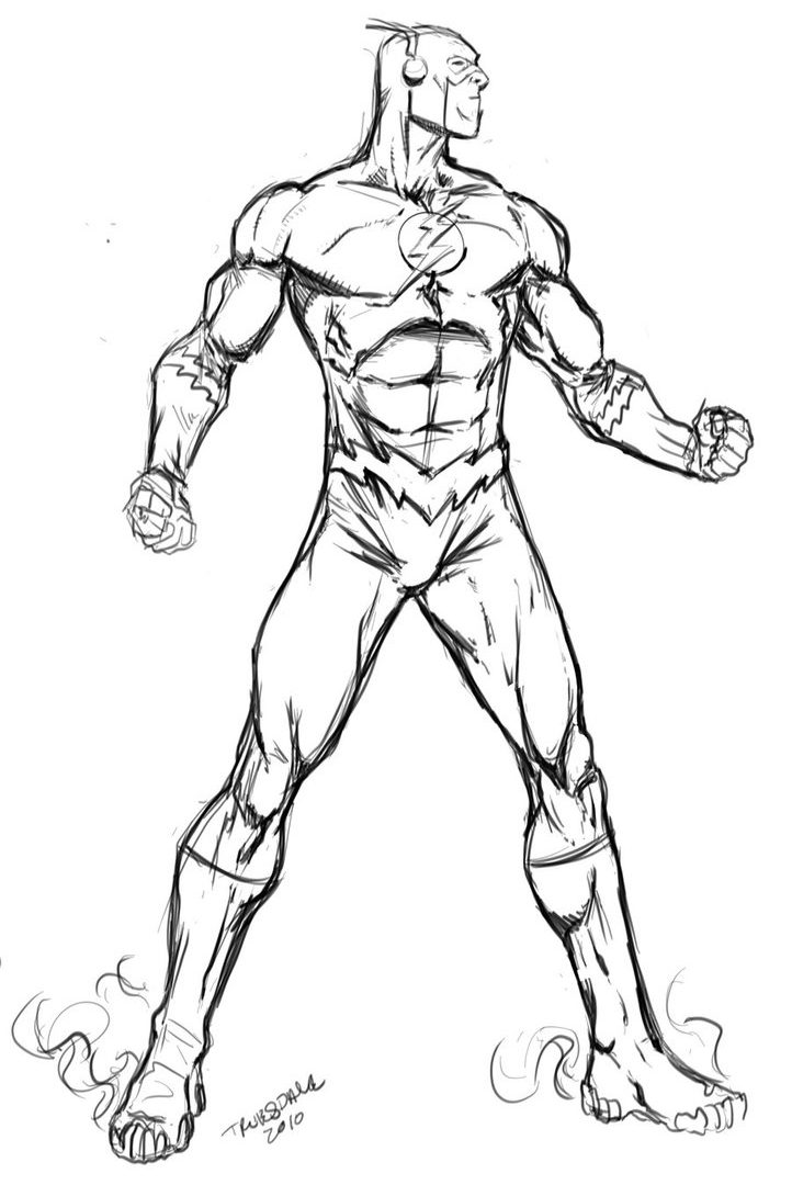 Flash Logo Coloring Pages