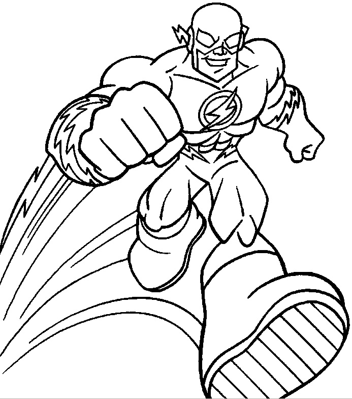 693x785 The Flash Coloring Pages