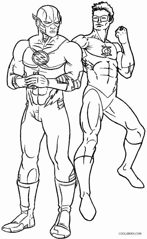 486x792 Flash Coloring Page Free Download