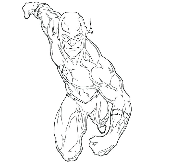 Flash Superhero Coloring Pages