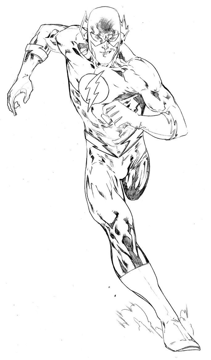 684x1166 Running Flash Superhero Coloring Pages Crafts