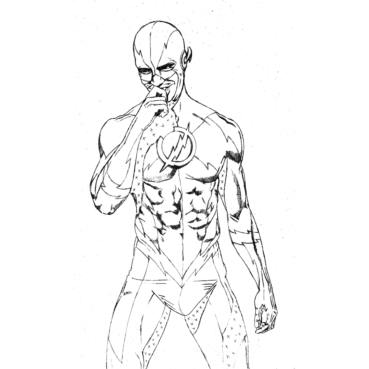1280x1280 The Flash Coloring Pages