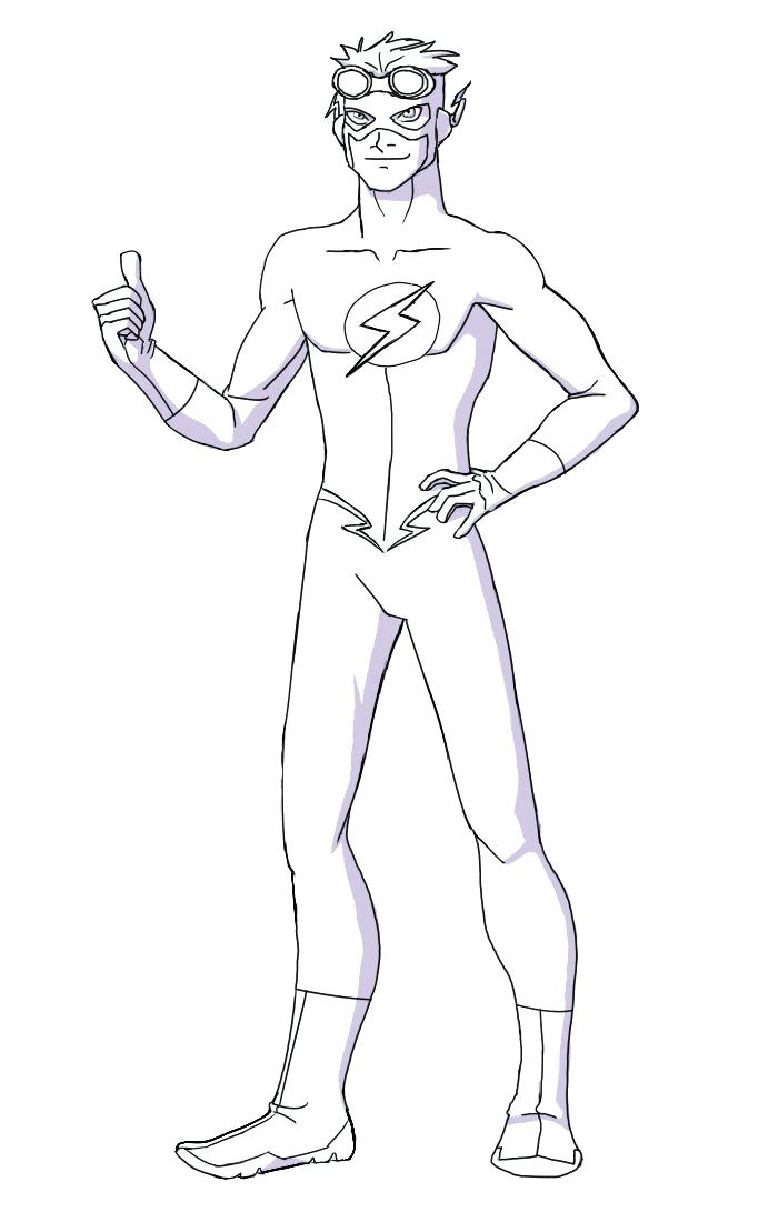 700x1100 Flash Superhero Coloring Pages Flash Coloring Pages For Kids Flash