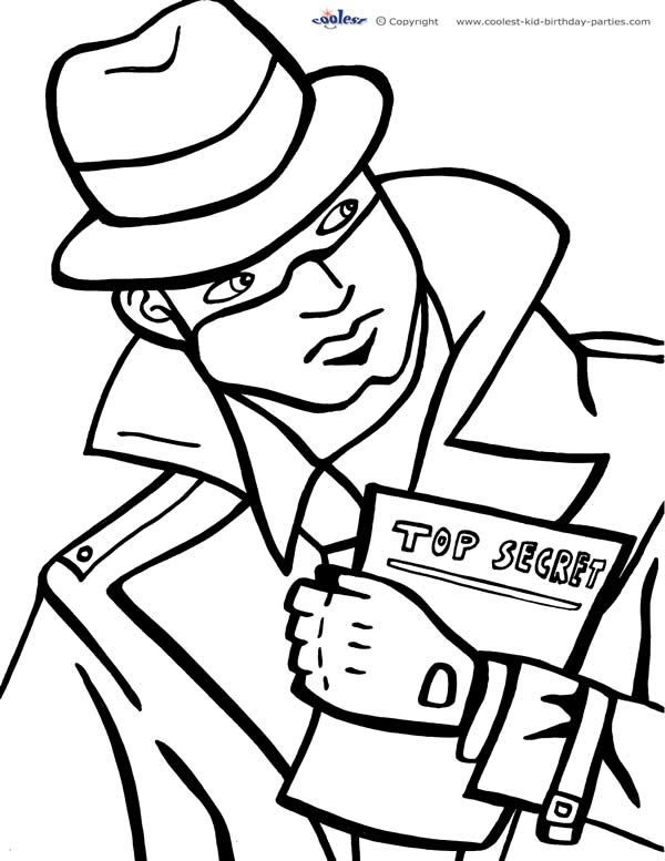 600x777 Flashlight Coloring Page Inspirational Printable Spy Detective