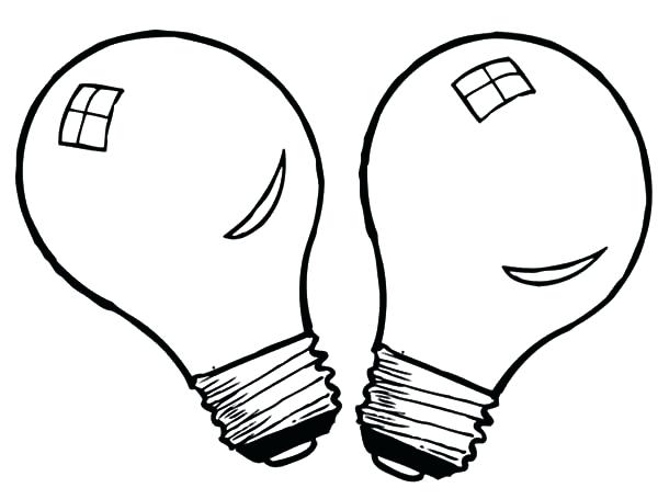 600x455 Light Coloring Page Twin Light Bulb Coloring Pages Garrett Morgan